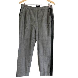 J. Crew ‘Martie’ plaid wool-blend pants with side stripe size 6
